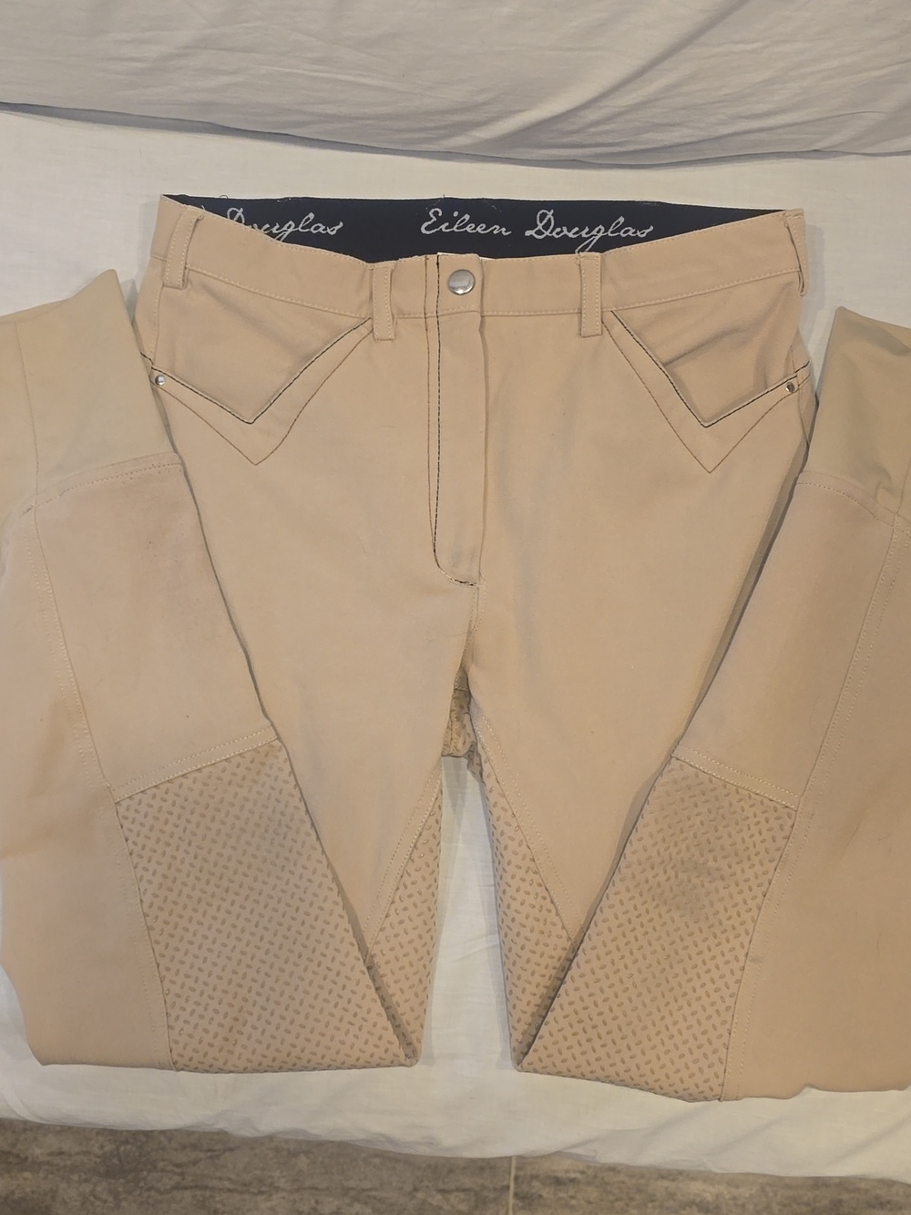 Beige Women's Riding Pants - Picture 2 of 4